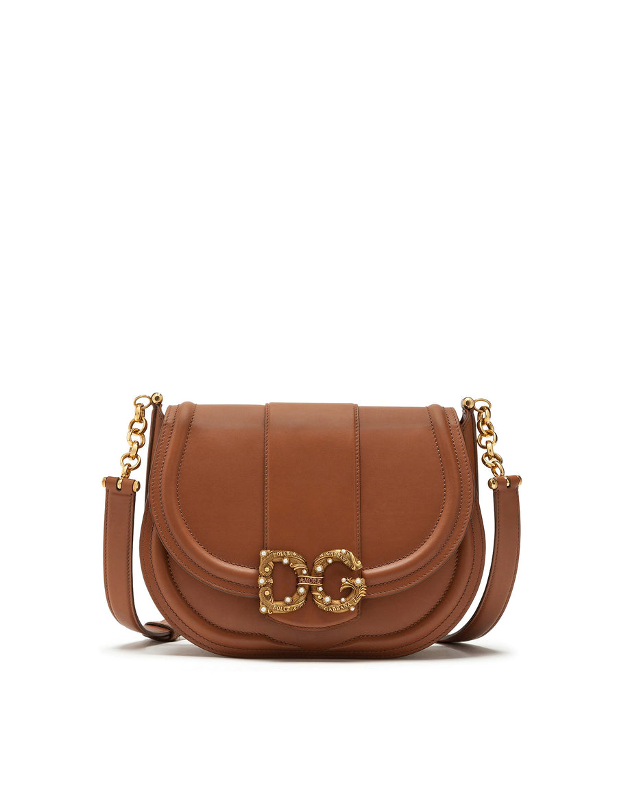 DG calf leather shoulder bag