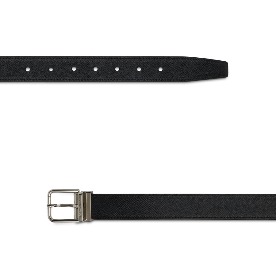 Belt In Solid-Coloured Brushed Calf Leather