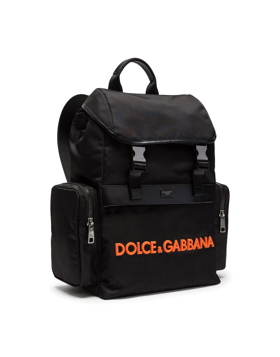 Sicilia DNA backpack in nylon with rubber logo