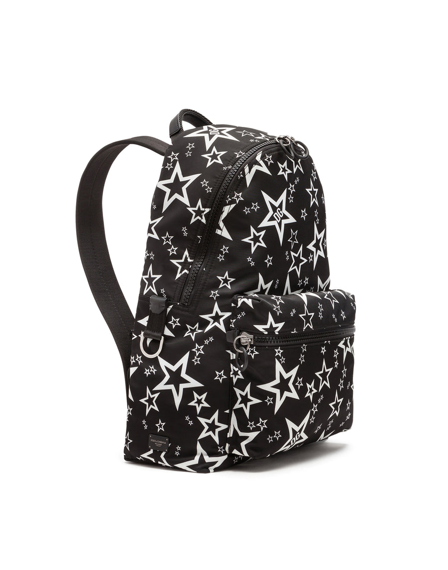 Backpack with all-over stars print