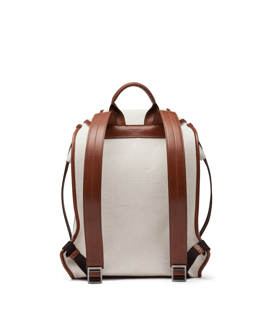 EDGE BACKPACK IN CANVAS AND COWHIDE