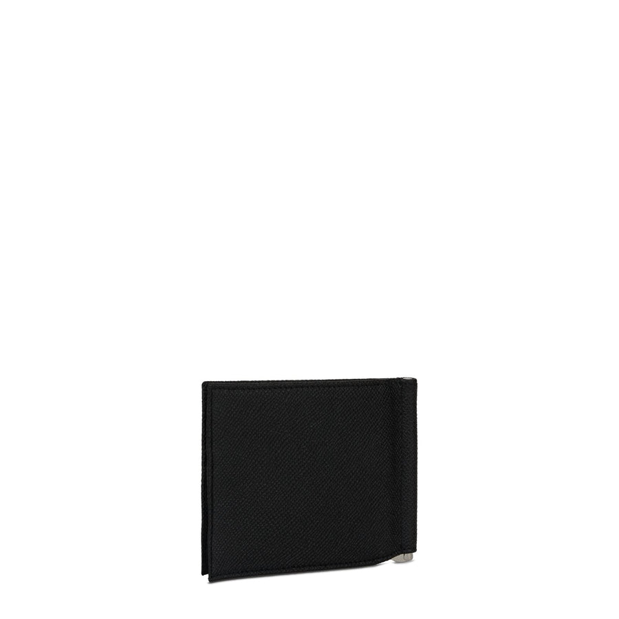 Bi-Fold Wallet In Solid-Coloured Calf Leather