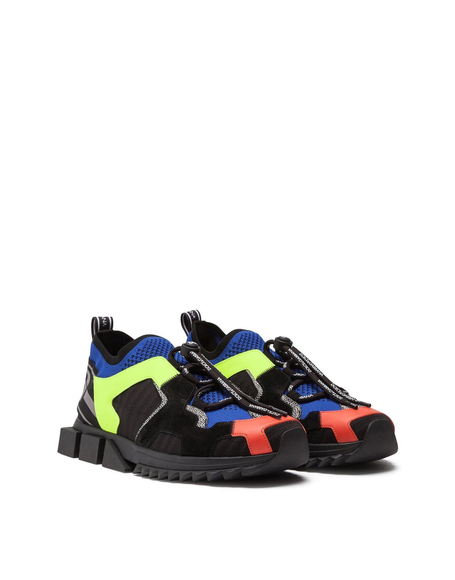 MULTI-COLORED MIXED-MATERIAL SORRENTO TREKKING SNEAKERS