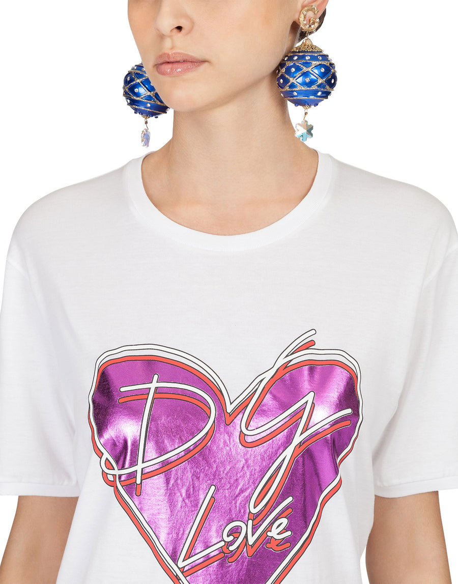 Crewneck t-shirt DG heart print