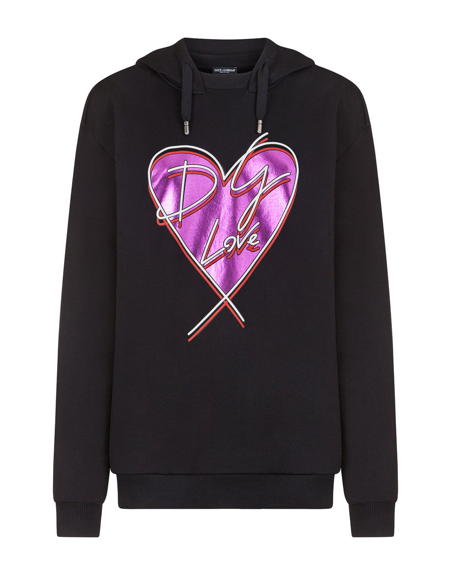 Oversized sweatshirt with print DG heart