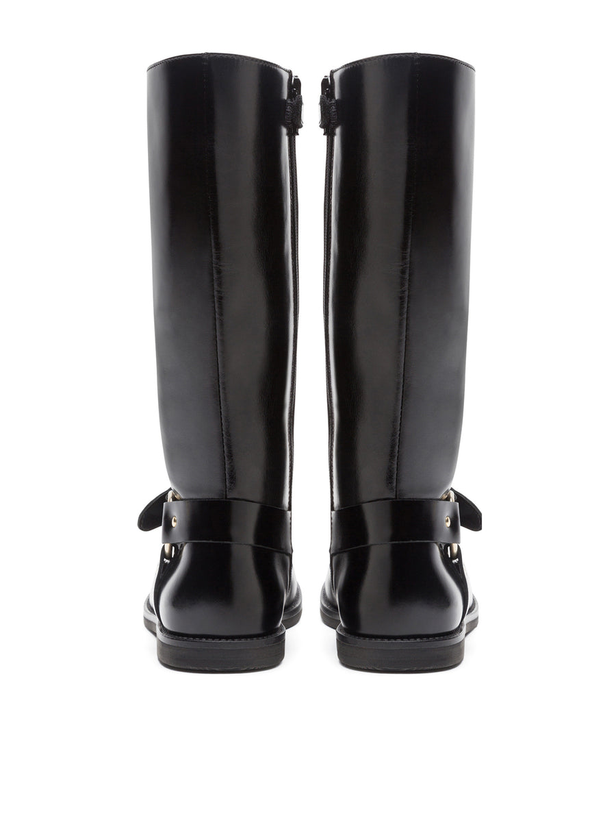 CALFSKIN RIDING BOOTS WITH DG LETTERING