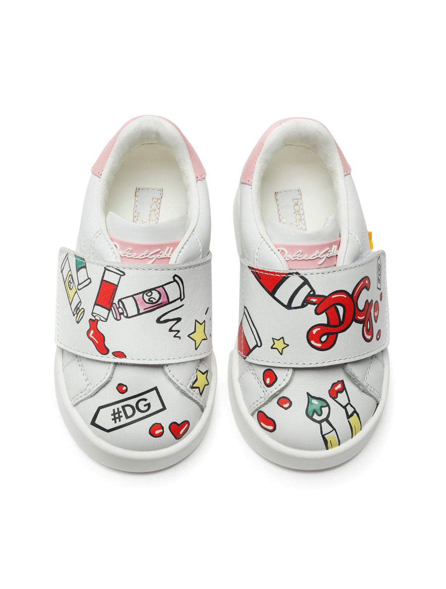 Portofino sneakers with tempere print