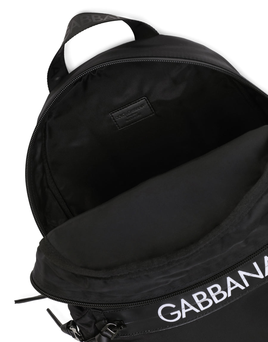 Nylon backpack with Dolce&Gabbana logo