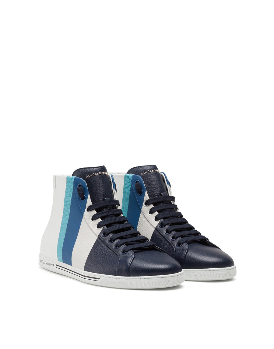 Saint tropex high-top sneakers in printed deerskin