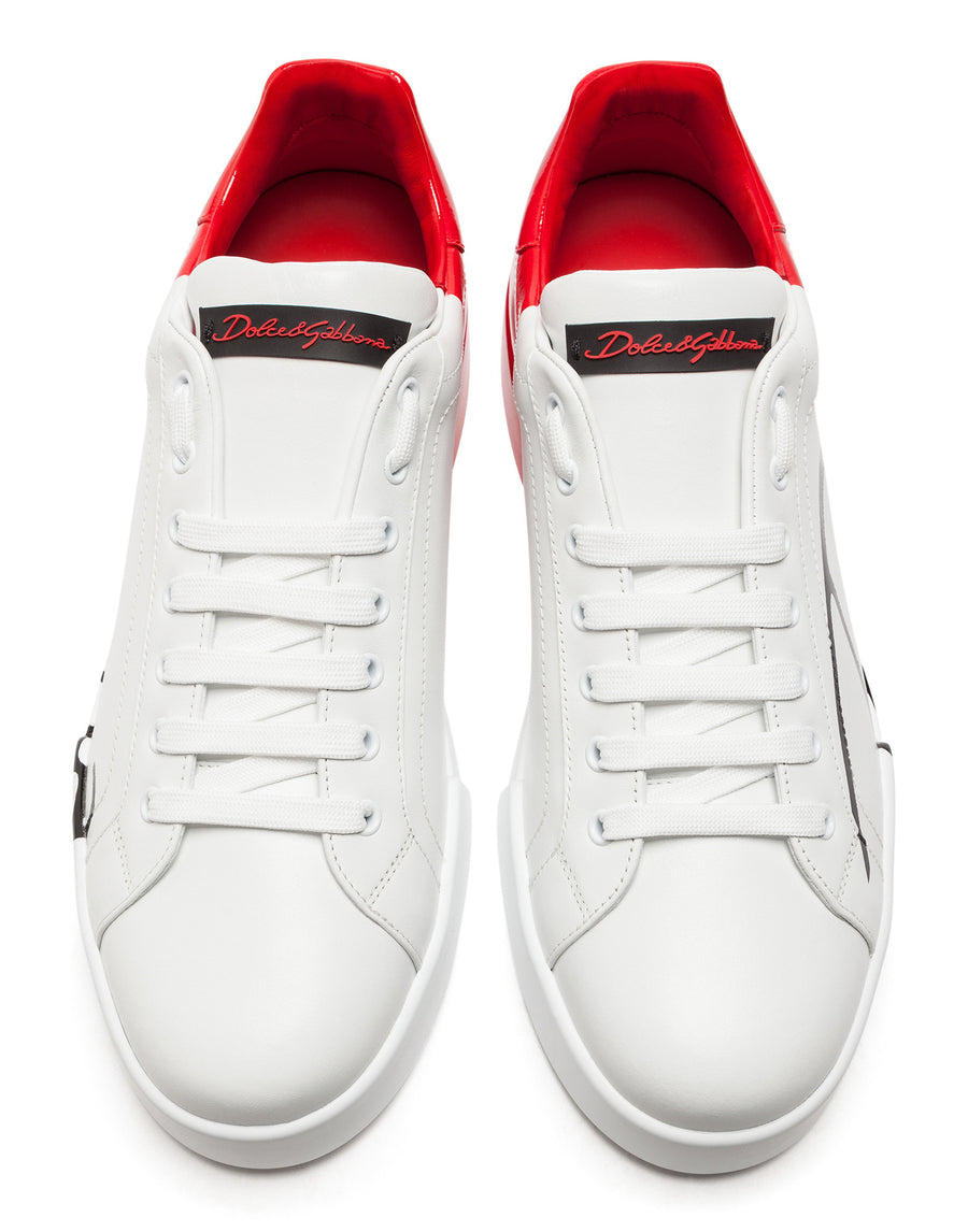 Two-tone DG sneakers with laces