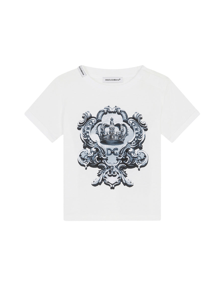 Jersey t-shirt with DG crown print