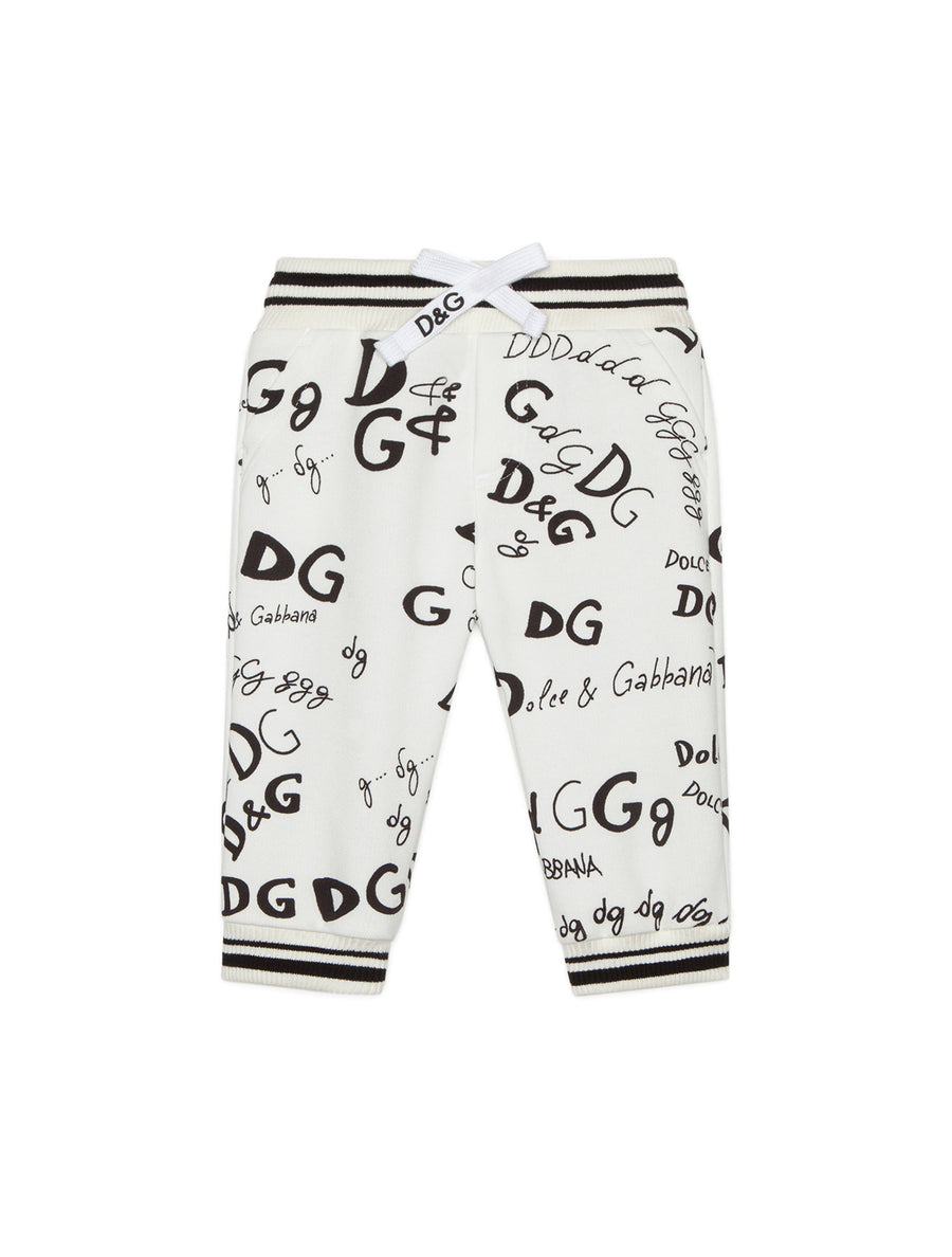 JERSEY JOGGING PANTS WITH LOGO PRINT