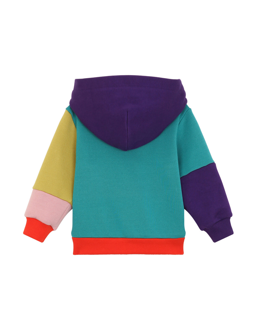 Jersey patchwork hoodie with DG patch