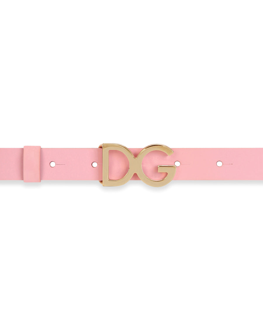 Patent leather belt with DG buckle