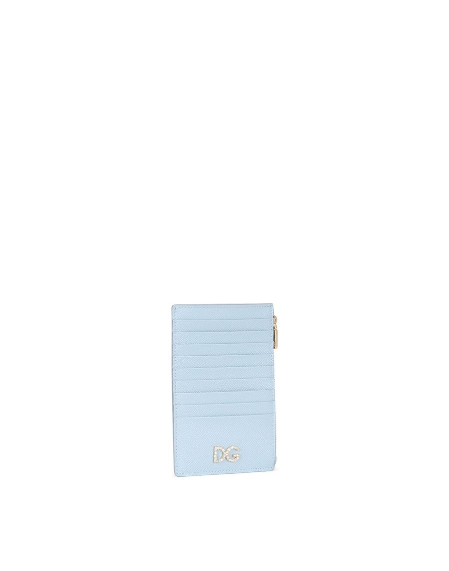 LARGE VERTICAL DAUPHINE CALFSKIN CREDIT CARD HOLDER