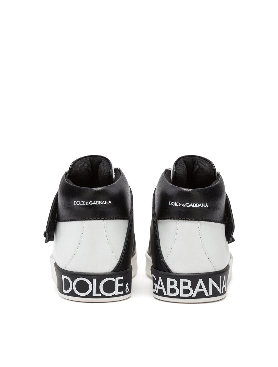 PORTOFINO HIGH-TOP SNEAKERS IN LOGO NAPPA LEATHER