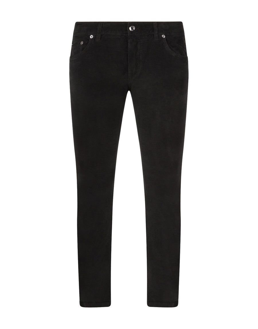 Five-pocket trousers in stretch gabardine