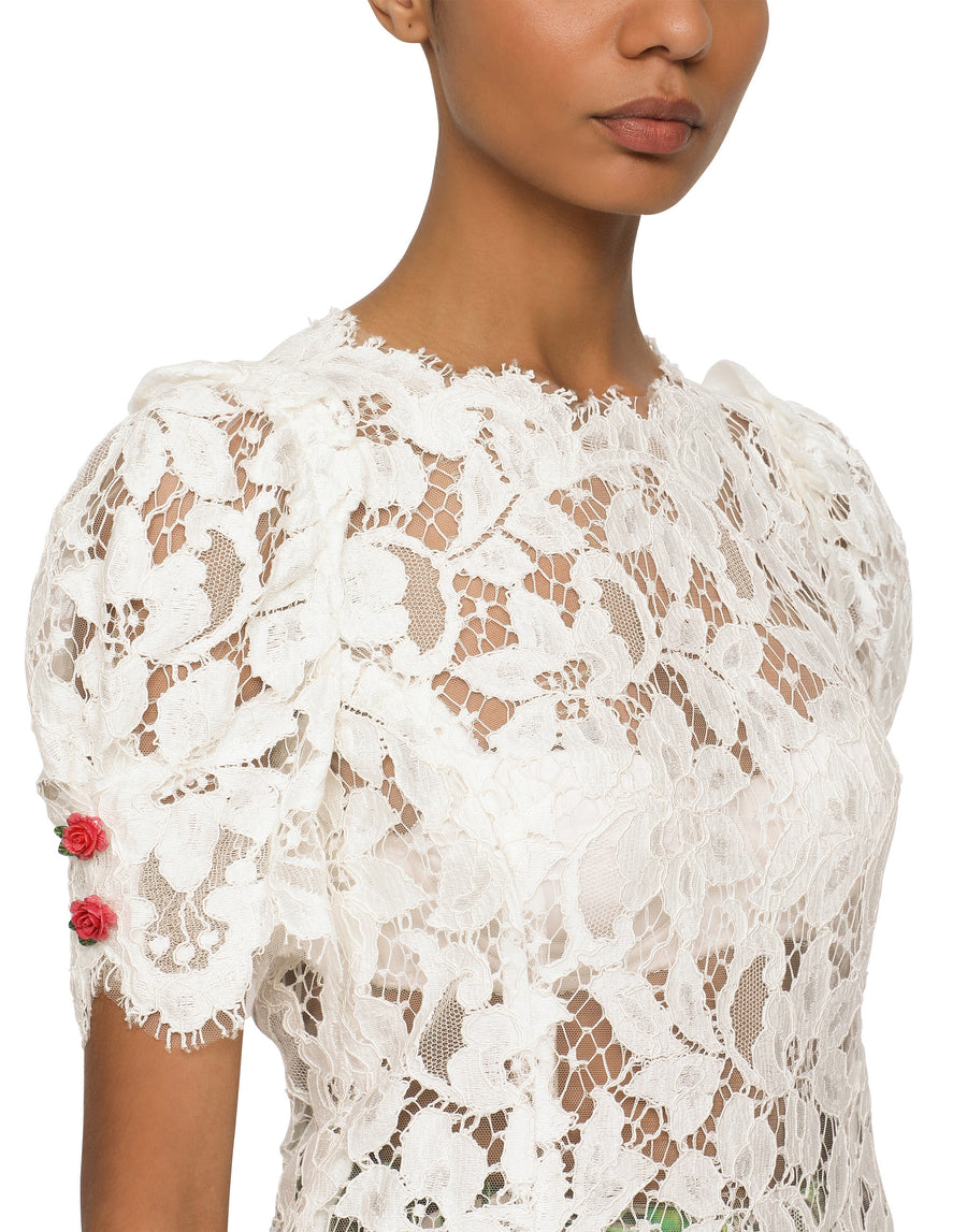 Dolce & Gabbana Blouse In Cordonetto Lace