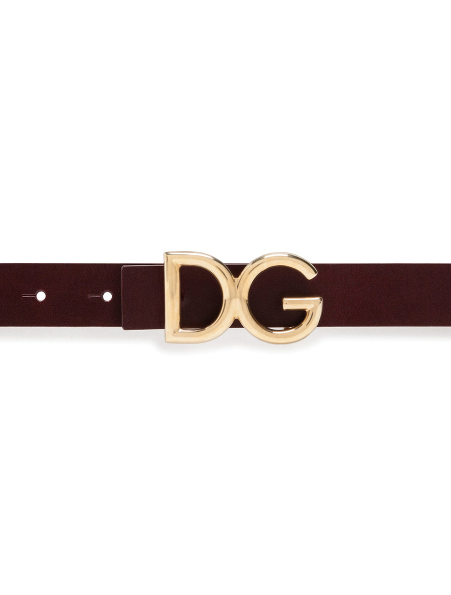 Dauphine leather belt