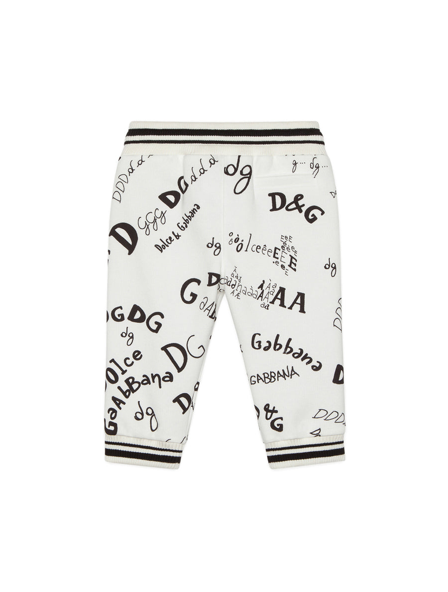 JERSEY JOGGING PANTS WITH LOGO PRINT