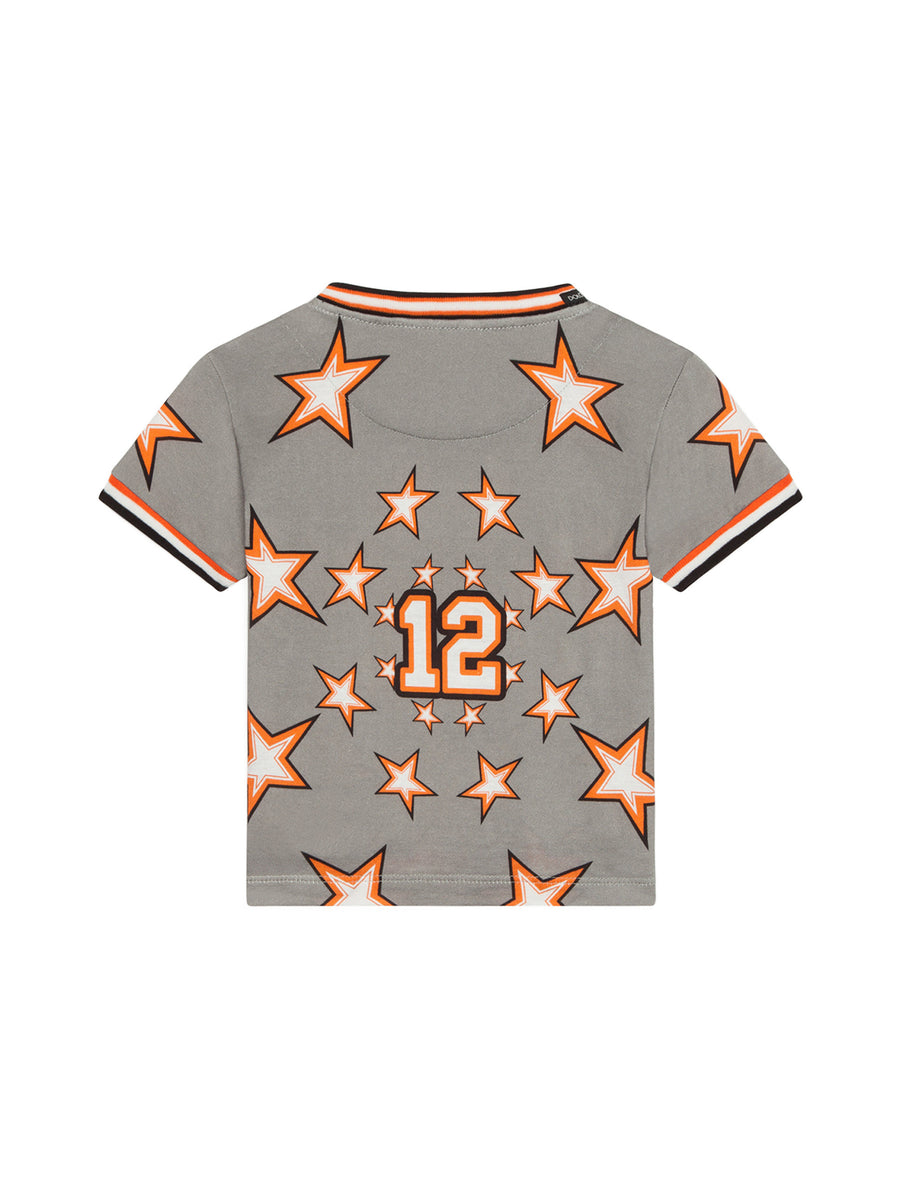 JERSEY T-SHIRT WITH TIGER AND STAR PRINT